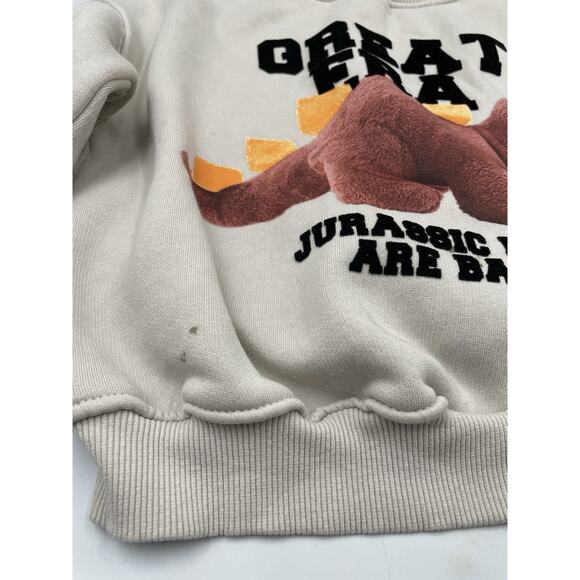 Zara Pullover Sweatshirt Kids Jurassic Days Size 5 - Picture 3 of 7